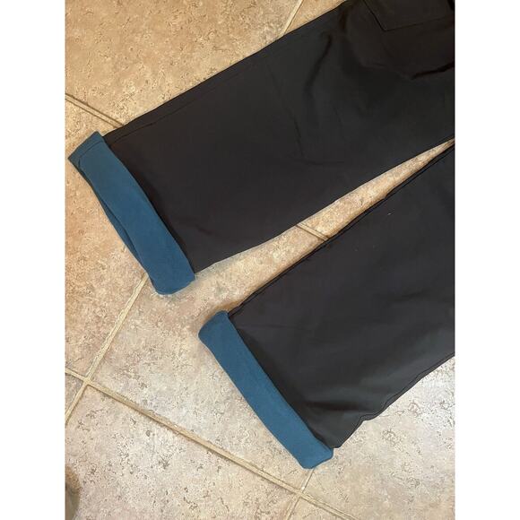 Eddie Bauer Women's 8 Polar Fleece-Lined Dark Blue Nylon Hiking Cozy Warm Pants - Picture 13 of 13